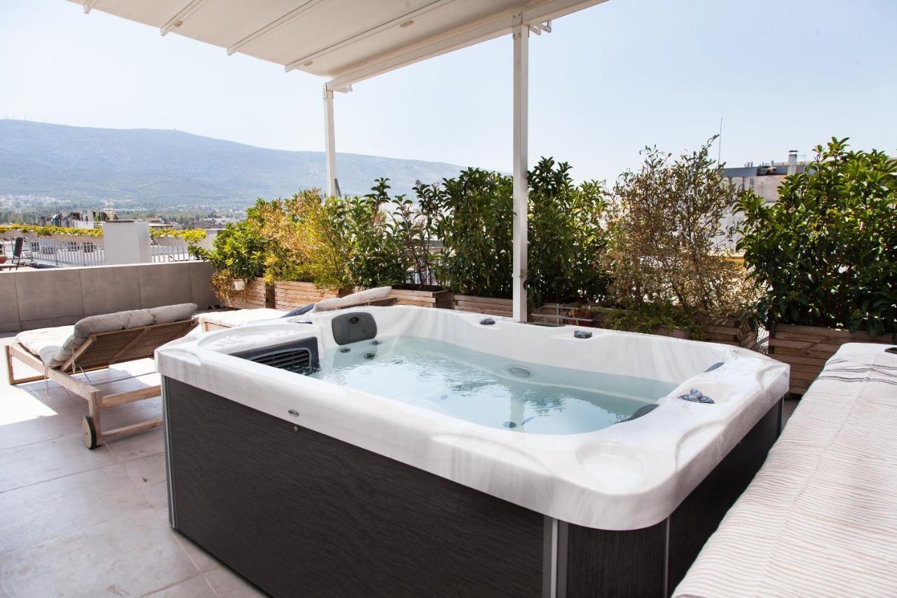 Gorgeous Penthouse With Private Jacuzzi And Amazing View! Διαμέρισμα Αθήνα Εξωτερικό φωτογραφία